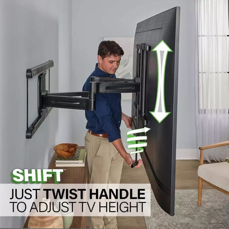 TV-Fäste Sanus 4D Max Vesa 600x400 42-90 Full Motion - Svart - Möbler - Vardagsrum - Tv-möbler & mediamöbler - Tv-väggfästen & mediastativ - Tv stativ & väggfästen