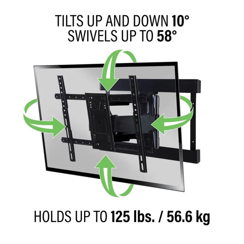 TV-Fäste Sanus Max Vesa 600x450 40-90 Full Motion - Svart - Möbler - Vardagsrum - Tv-möbler & mediamöbler - Tv-väggfästen & mediastativ - Tv stativ & väggfästen