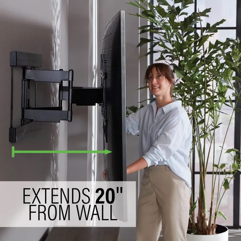 TV-Fäste Sanus Max Vesa 600x450 40-90 Full Motion - Svart - Möbler - Vardagsrum - Tv-möbler & mediamöbler - Tv-väggfästen & mediastativ - Tv stativ & väggfästen