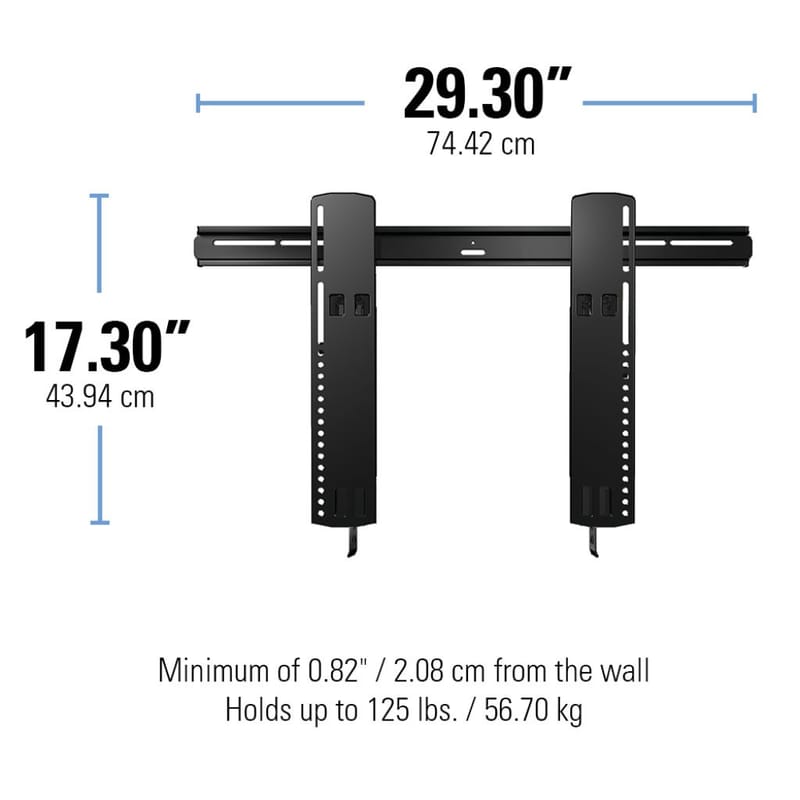TV-Fäste Sanus Superslim 51-80 VLT16-B2 - svart - Möbler - Vardagsrum - Tv-möbler & mediamöbler - Tv-väggfästen & mediastativ - Tv stativ & väggfästen