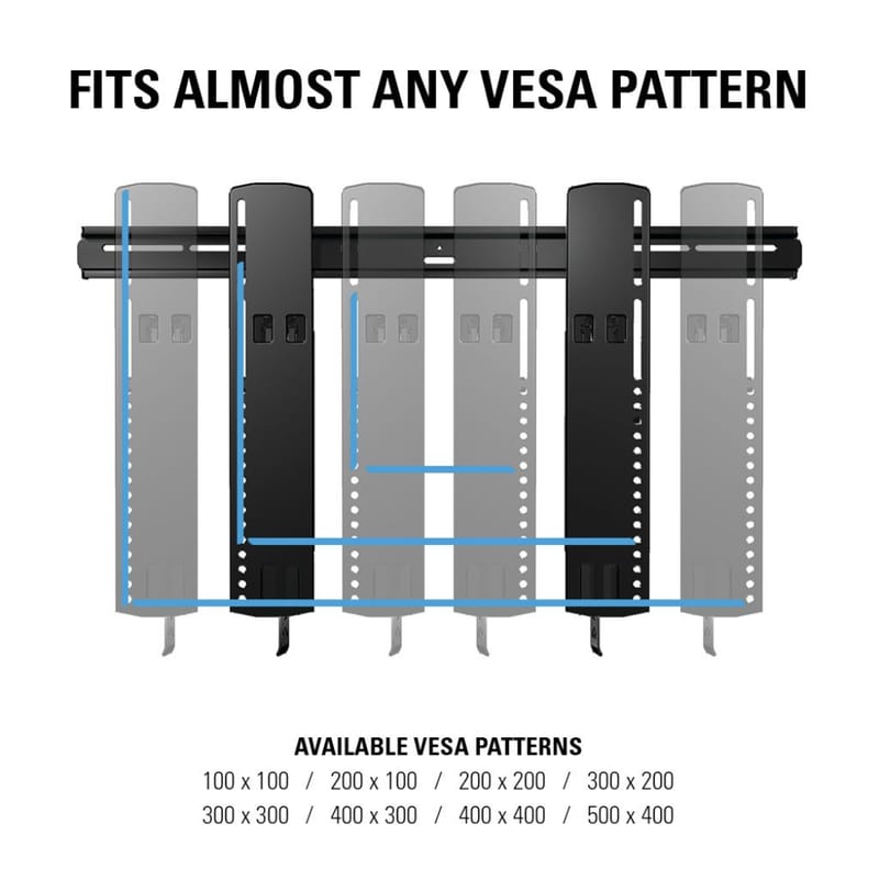 TV-Fäste Sanus Superslim 51-80 VLT16-B2 - svart - Möbler - Vardagsrum - Tv-möbler & mediamöbler - Tv-väggfästen & mediastativ - Tv stativ & väggfästen