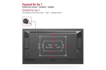 TV Väggfäste Hama VESA Full Motion Upp till 65 Max 25kg Svart - Svart - Möbler - Vardagsrum - Tv-möbler & mediamöbler - Tv-väggfästen & mediastativ