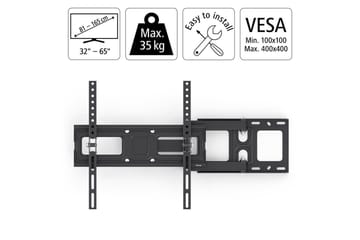 TV Väggfäste Hama VESA Full Motion Upp till 65 Max 35kg Svart - Svart - Möbler - Vardagsrum - Tv-möbler & mediamöbler - Tv-väggfästen & mediastativ - Tv stativ & väggfästen