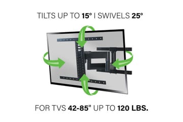 TV Väggfäste Sanus Vuepoint Full Motion Upp till 90 - Svart - Möbler - Vardagsrum - Tv-möbler & mediamöbler - Tv-väggfästen & mediastativ
