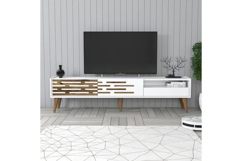 Valensiya Tv-bänk 180 cm - Vit - Möbler - Vardagsrum - Tv-möbler & mediamöbler - Tv-bänkar