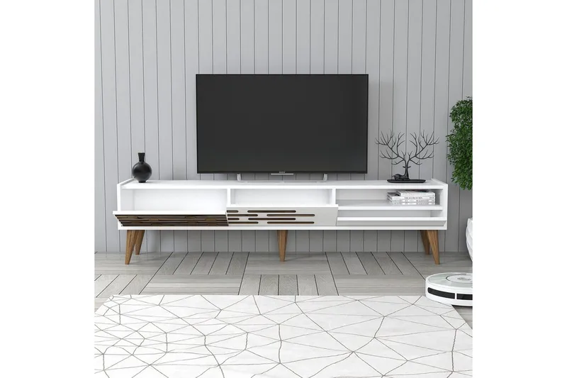 Valensiya Tv-bänk 180 cm - Vit - Möbler - Vardagsrum - Tv-möbler & mediamöbler - Tv-bänkar