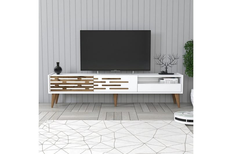 Valensiya Tv-bänk 180 cm - Vit - Möbler - Vardagsrum - Tv-möbler & mediamöbler - Tv-bänkar