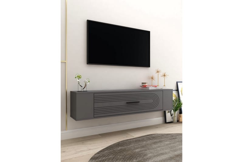 Veyra Tv-stativ 120x26 cm - Antracit - Möbler - Vardagsrum - Tv-möbler & mediamöbler - Tv-väggfästen & mediastativ - Tv stativ & väggfästen