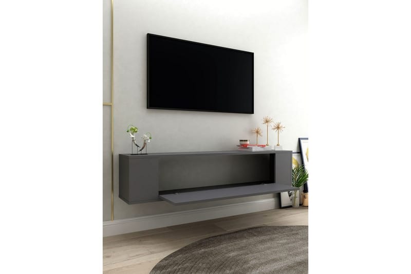 Veyra Tv-stativ 120x26 cm - Antracit - Möbler - Vardagsrum - Tv-möbler & mediamöbler - Tv-väggfästen & mediastativ - Tv stativ & väggfästen