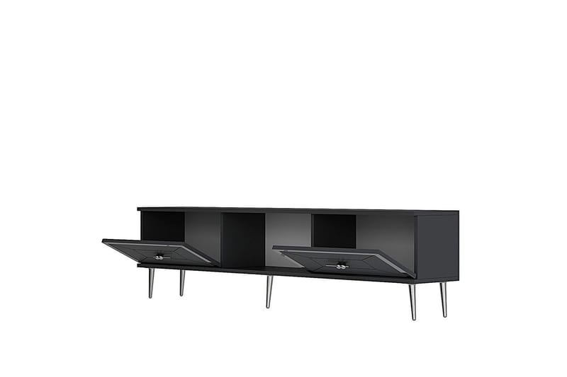 Virdel Tv-bänk 150 cm - Antracit/Silver - Möbler - Vardagsrum - Tv-möbler & mediamöbler - Tv-bänkar