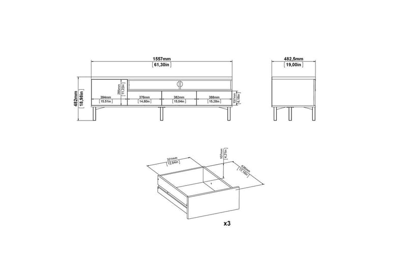 Virender Tv-bänk 48,2 cm - Möbler - Vardagsrum - Tv-möbler & mediamöbler - Tv-bänkar