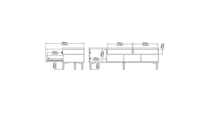 Virender Tv-bänk 48,2 cm - Möbler - Vardagsrum - Tv-möbler & mediamöbler - Tv-bänkar