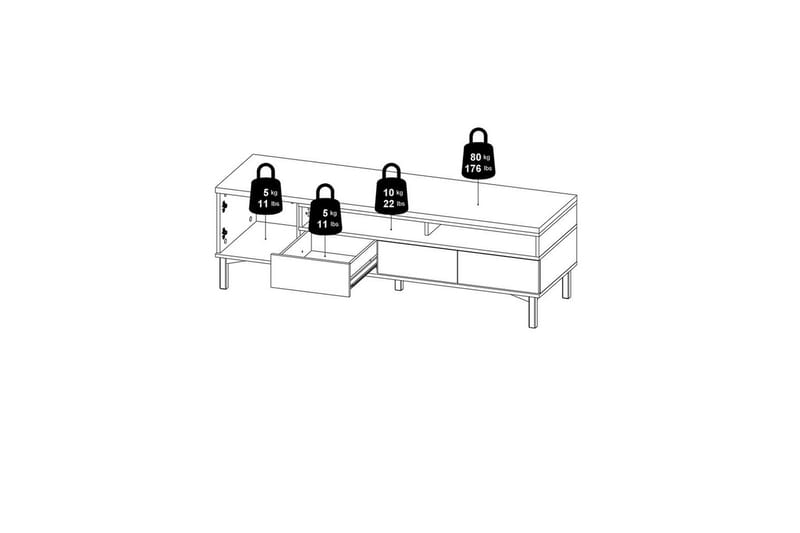 Virender Tv-bänk 48,2 cm - Möbler - Vardagsrum - Tv-möbler & mediamöbler - Tv-bänkar