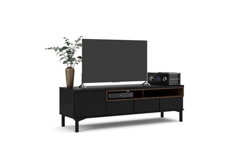 Virender Tv-stativ 48 cm - Svart/Natur - Möbler - Vardagsrum - Tv-möbler & mediamöbler - Tv-väggfästen & mediastativ - Tv stativ & väggfästen