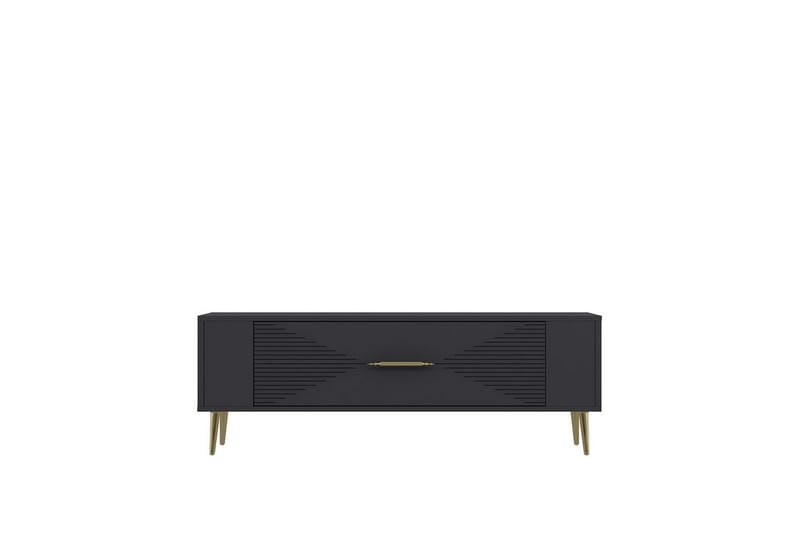 Vornis Tv-bänk 120 cm - Antracit/Guld - Möbler - Vardagsrum - Tv-möbler & mediamöbler - Tv-bänkar