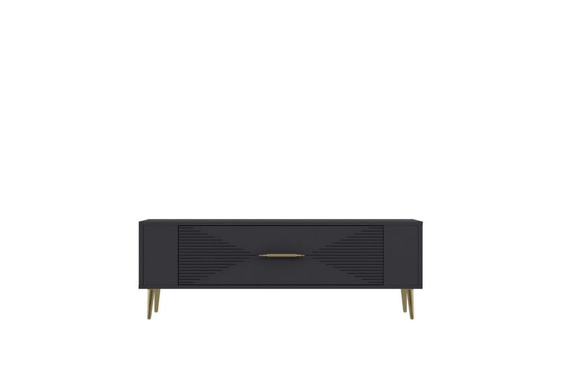Vornis Tv-bänk 120 cm - Antracit/Guld - Möbler - Vardagsrum - Tv-möbler & mediamöbler - Tv-bänkar