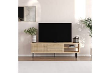 Wenus Golvstående Tv Bänk 150 cm med Förvaring i Ek - Beige - Möbler - Vardagsrum - Tv-möbler & mediamöbler - Tv-bänkar