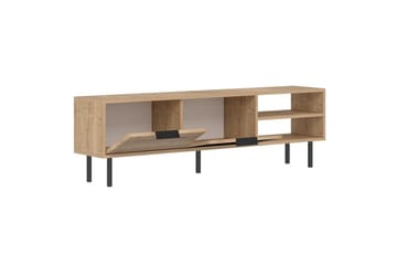 Wenus Golvstående Tv Bänk 150 cm med Förvaring i Ek - Beige - Möbler - Vardagsrum - Tv-möbler & mediamöbler - Tv-bänkar