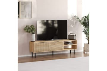 Wenus Golvstående Tv Bänk 150 cm med Förvaring i Ek - Beige - Möbler - Vardagsrum - Tv-möbler & mediamöbler - Tv-bänkar