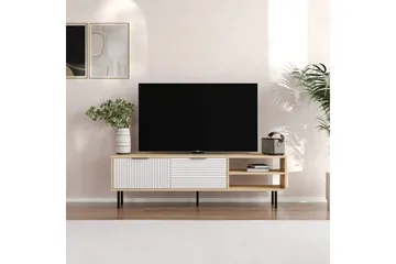 Wenus Tv-bänk 150 cm - Ek/Vit - Möbler - Vardagsrum - Tv-möbler & mediamöbler - Tv-bänkar