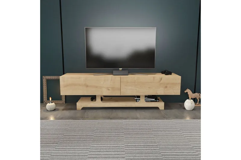 Zira Tv-bänk 160 cm - Ek - Möbler - Vardagsrum - Tv-möbler & mediamöbler - Tv-bänkar