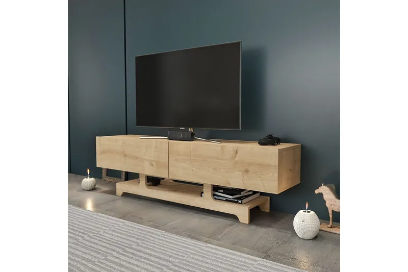 Zira Tv-bänk 160 cm - Ek - Möbler - Vardagsrum - Tv-möbler & mediamöbler - Tv-bänkar