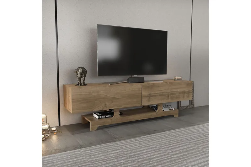 Zira Tv-bänk 160 cm - Valnöt - Möbler - Vardagsrum - Tv-möbler & mediamöbler - Tv-bänkar