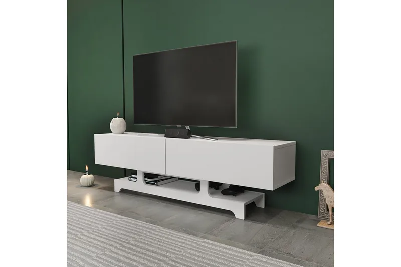 Zira Tv-bänk 160 cm - Vit - Möbler - Vardagsrum - Tv-möbler & mediamöbler - Tv-bänkar