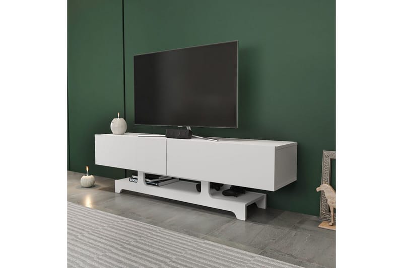Zira Tv-bänk 160 cm - Vit - Möbler - Vardagsrum - Tv-möbler & mediamöbler - Tv-bänkar