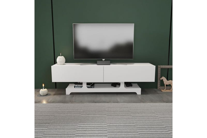 Zira Tv-bänk 160 cm - Vit - Möbler - Vardagsrum - Tv-möbler & mediamöbler - Tv-bänkar