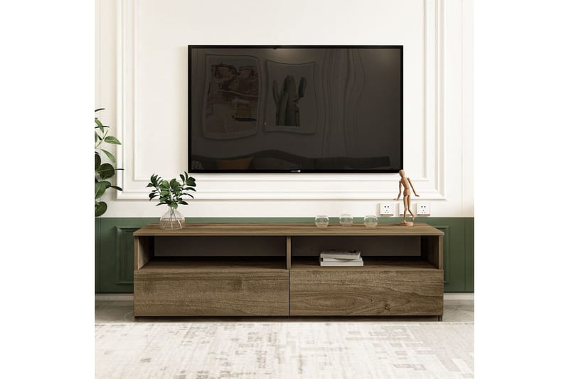 Zylen Tv-bänk 144 cm - Valnöt - Möbler - Vardagsrum - Tv-möbler & mediamöbler - Tv-bänkar