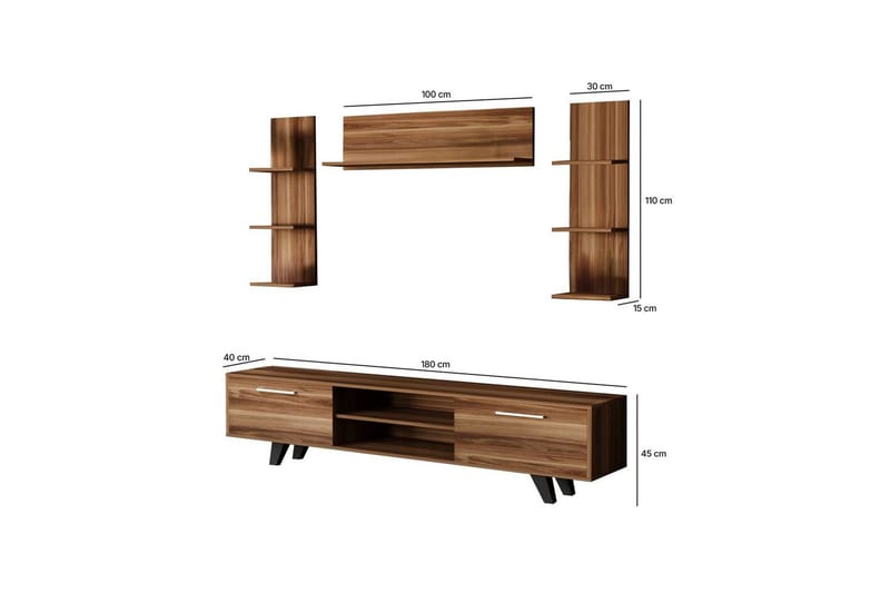 Zyrosen Tv-bänk 180 cm - Natur - Möbler - Vardagsrum - Tv-möbler & mediamöbler - Tv-bänkar