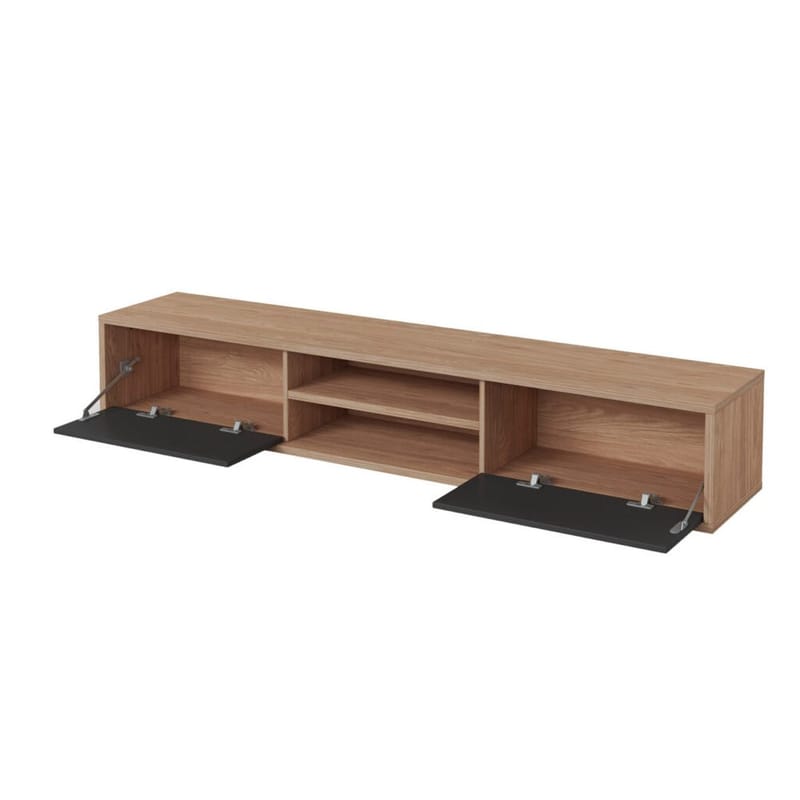 Vägghängd TV-bänk Frida 2 luckor upp - Antracit - Möbler - Vardagsrum - Tv-möbler & mediamöbler - Tv-bänkar
