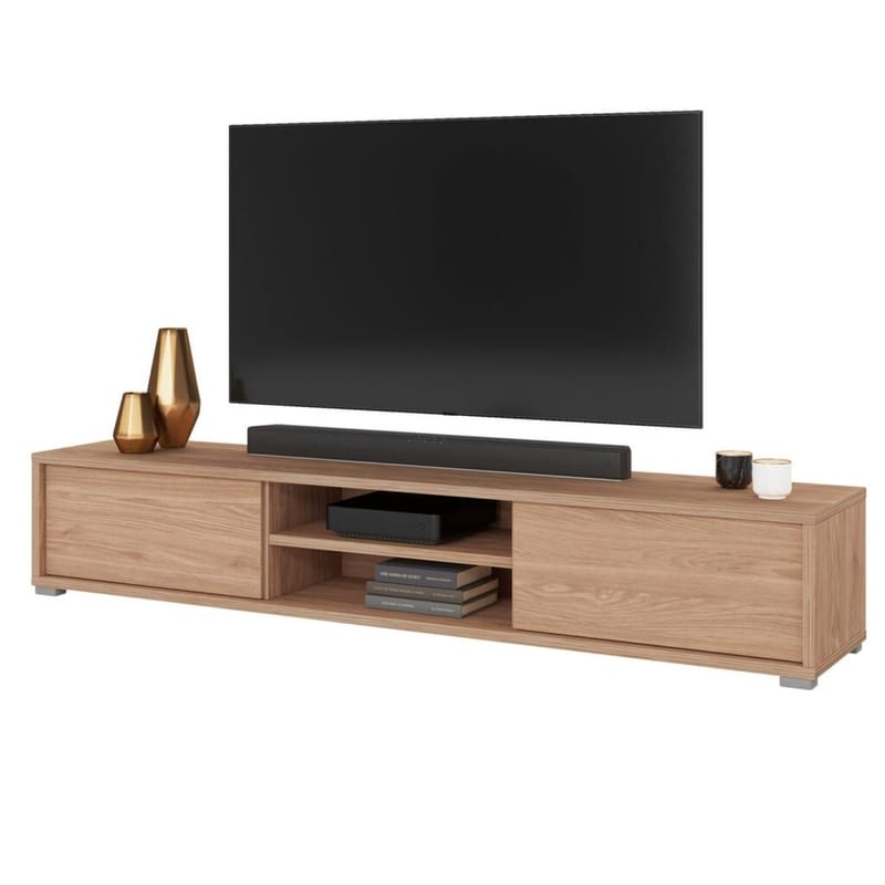 Vägghängd TV-bänk Frida 2 luckor upp - Oljad Ek - Möbler - Vardagsrum - Tv-möbler & mediamöbler - Tv-bänkar