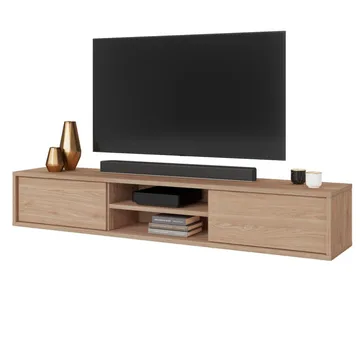 Vägghängd TV-bänk Frida 2 luckor upp - Oljad Ek - Möbler - Vardagsrum - Tv-möbler & mediamöbler - Tv-bänkar