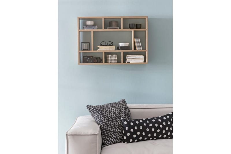 Vägghylla Wohnling melaminbelagd spånskiva, bokförvaring, väggmonterad, modern stil Sonoma - Sonoma - Förvaring - Köksförvaring - Kökshylla