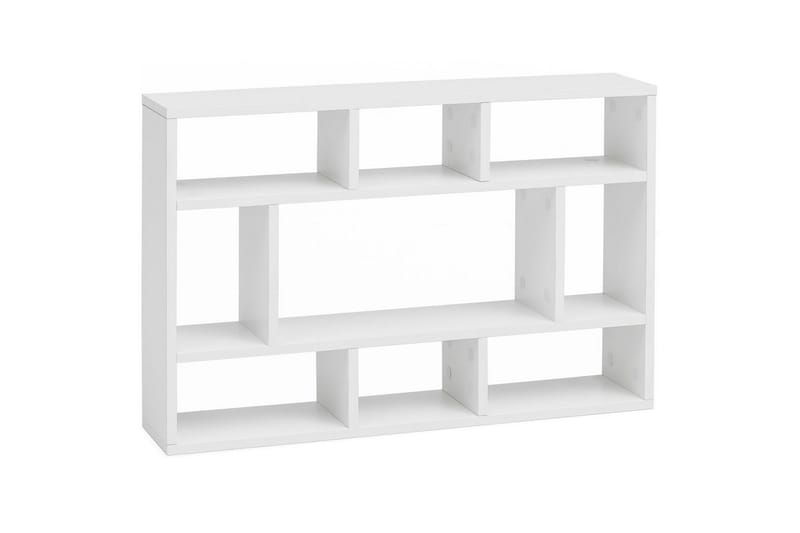 Vägghylla Wohnling melaminbelagd spånskiva, bokförvaring, väggmonterad, modern stil Vit - Vit - Möbler - Vardagsrum - Tv-möbler & mediamöbler - Tv-hylla