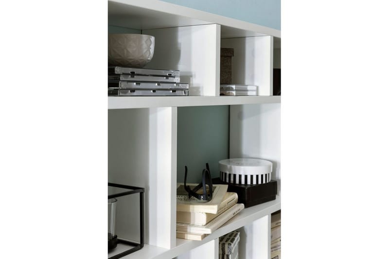 Vägghylla Wohnling melaminbelagd spånskiva, bokförvaring, väggmonterad, modern stil Vit - Vit - Förvaring - Köksförvaring - Kökshylla