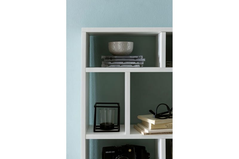 Vägghylla Wohnling melaminbelagd spånskiva, bokförvaring, väggmonterad, modern stil Vit - Vit - Förvaring - Köksförvaring - Kökshylla