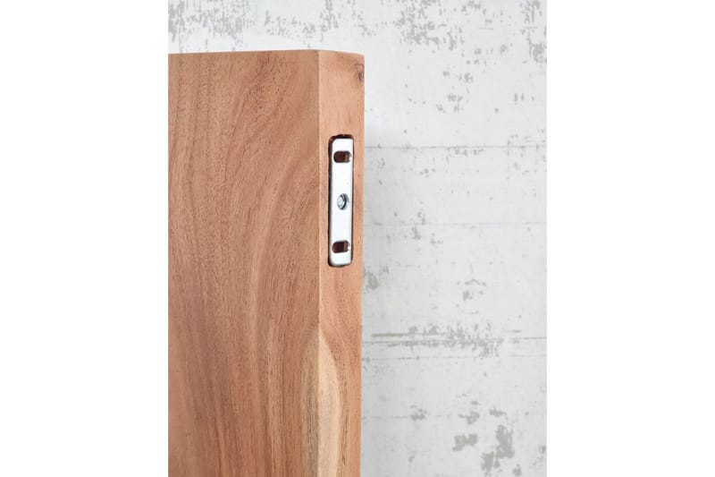 Vägghylla Wohnling träkant, massivt trä, flytande hylla, lantlig stil 120 cm - 120 cm - Möbler - Vardagsrum - Tv-möbler & mediamöbler - Tv-hylla