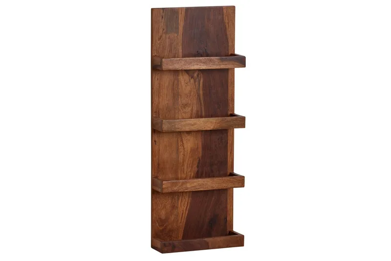 Vägghylla Wohnling Vägghylla i massivt trä, väggmonterad, 30X80 cm, lantlig stil