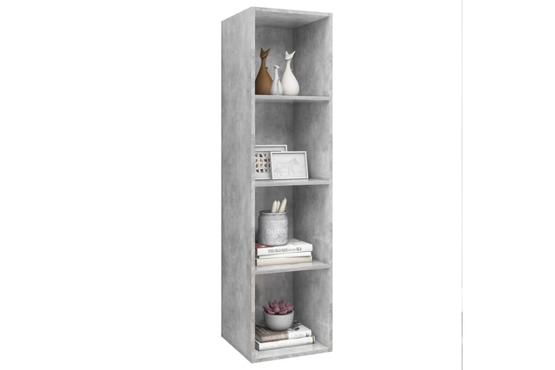 Väggmonterat tv-skåp betonggrå 37x37x142,5 cm spånskiva - Grå - Möbler - Vardagsrum - Tv-möbler & mediamöbler - Tv-bänkar