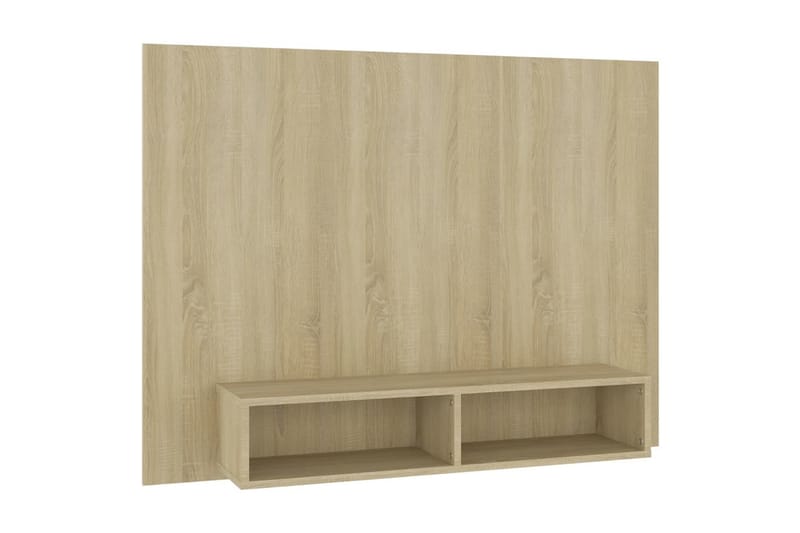 Väggmonterat tv-skåp sonoma-ek 120x23,5x90 cm spånskiva - Brun - Möbler - Vardagsrum - Tv-möbler & mediamöbler - Tv-skåp