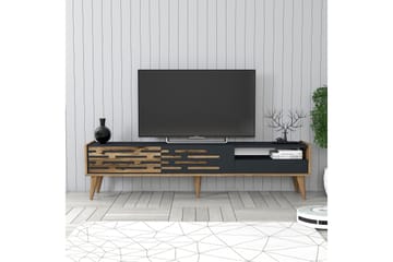 Valensiya Tv-bänk 180 cm - Valnöt/Antracit - Möbler - Vardagsrum - Tv-möbler & mediamöbler - Tv-bänkar