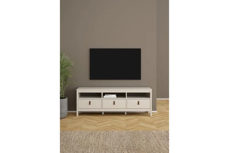 Vallvidera Tv-bänk 151 cm - Beige - Möbler - Vardagsrum - Tv-möbler & mediamöbler - Tv-bänkar