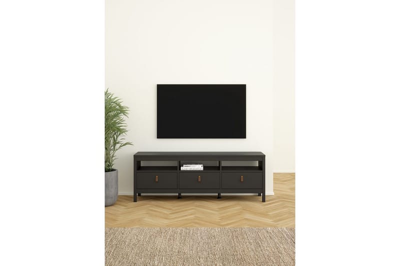 Vallvidera Tv-bänk 151,4 cm - Svart - Möbler - Vardagsrum - Tv-möbler & mediamöbler - Tv-bänkar