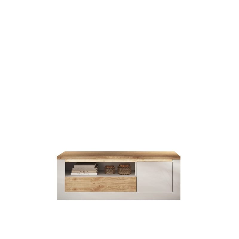 Vandesar Tv-Bänk 160 cm - Natur/Vit - Möbler - Vardagsrum - Tv-möbler & mediamöbler - Tv-bänkar
