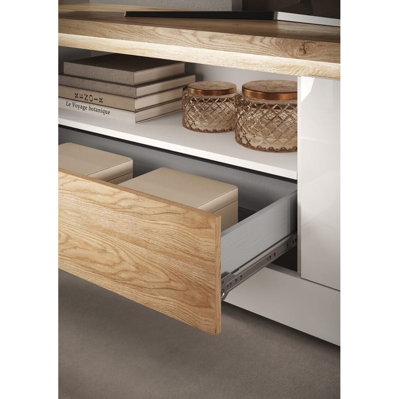 Vandesar Tv-Bänk 207 cm - Natur/Vit - Möbler - Vardagsrum - Tv-möbler & mediamöbler - Tv-bänkar