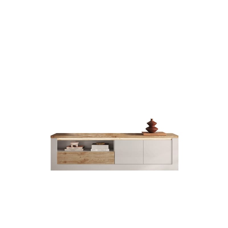 Vandesar Tv-Bänk 207 cm - Natur/Vit - Möbler - Vardagsrum - Tv-möbler & mediamöbler - Tv-bänkar