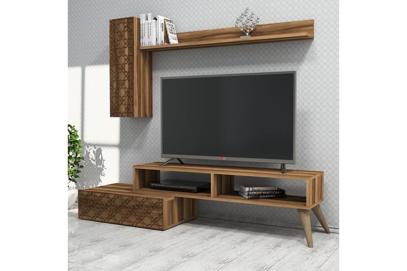 VARRED TV-Möbelset 150 cm Brun - Brun - Tv-möbelset